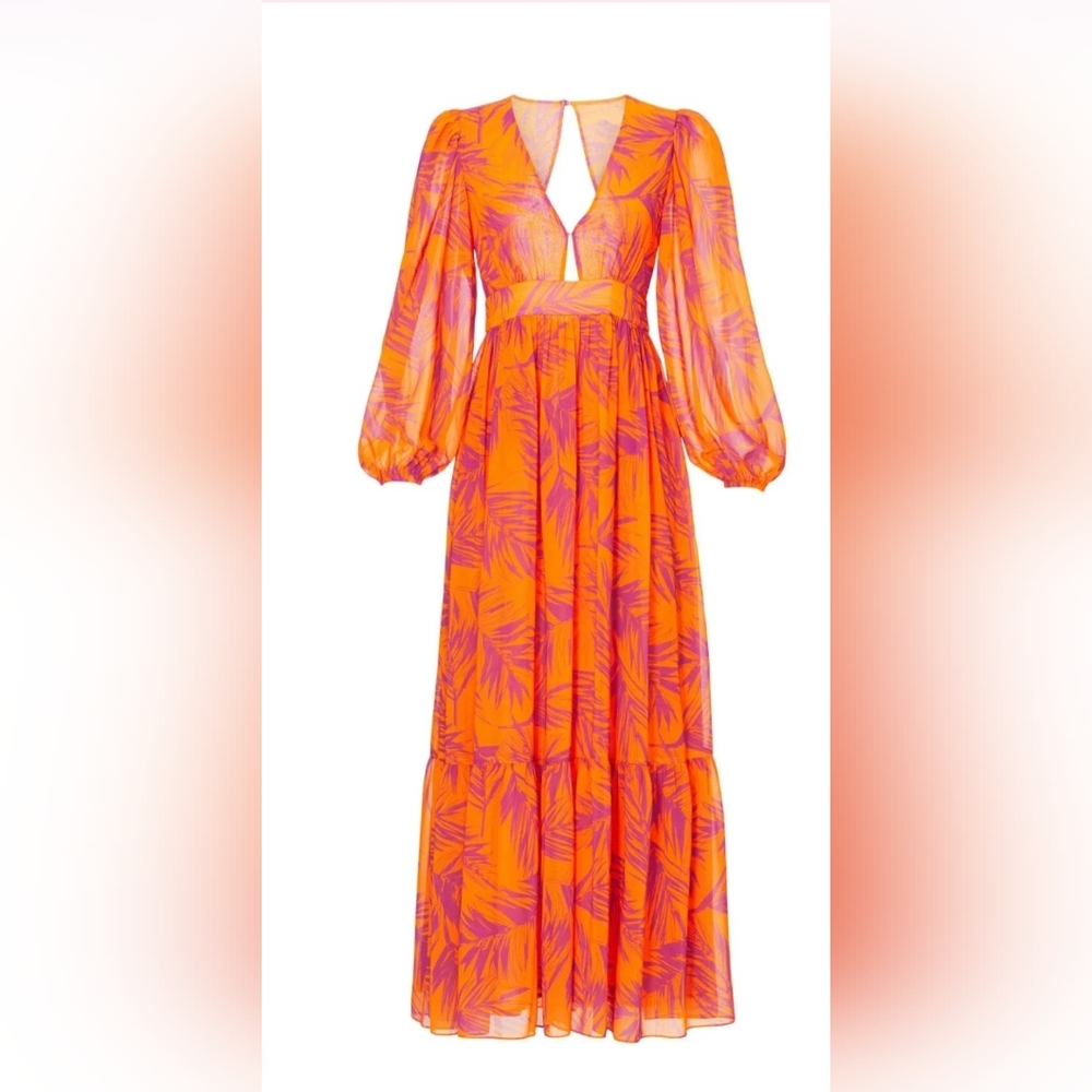 Toccin V-Neck Long Sleeve Maxi Dress- Size 4- NWT(not original tag)🧡 - Picture 5 of 9